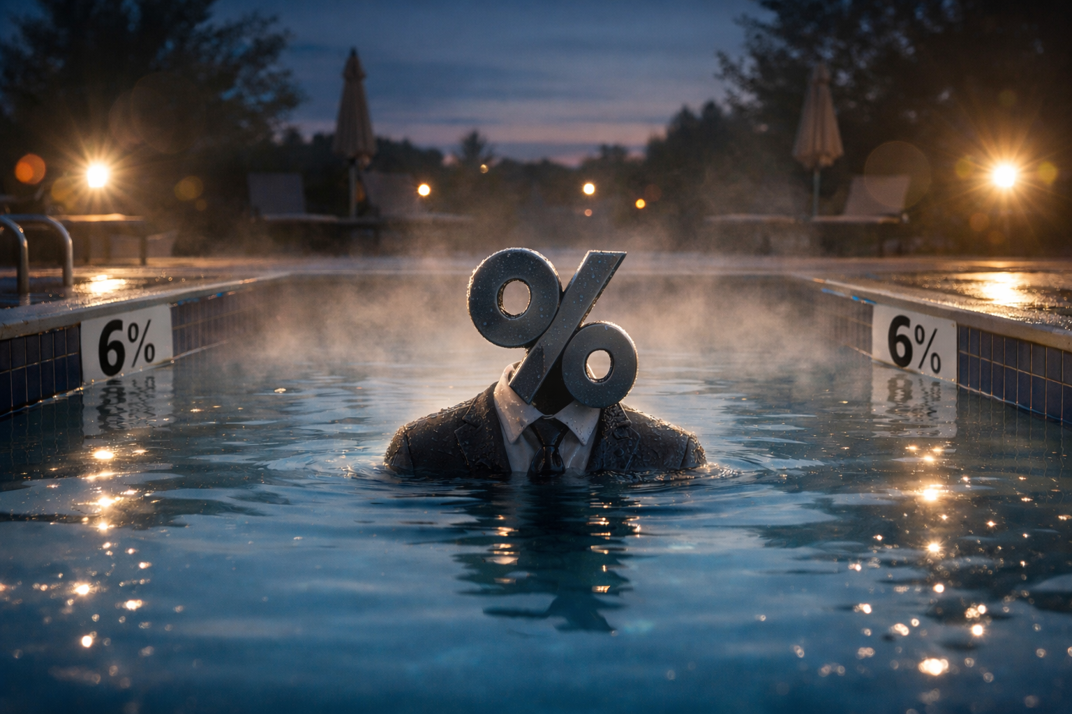Rates Briefly Slip Under 6%